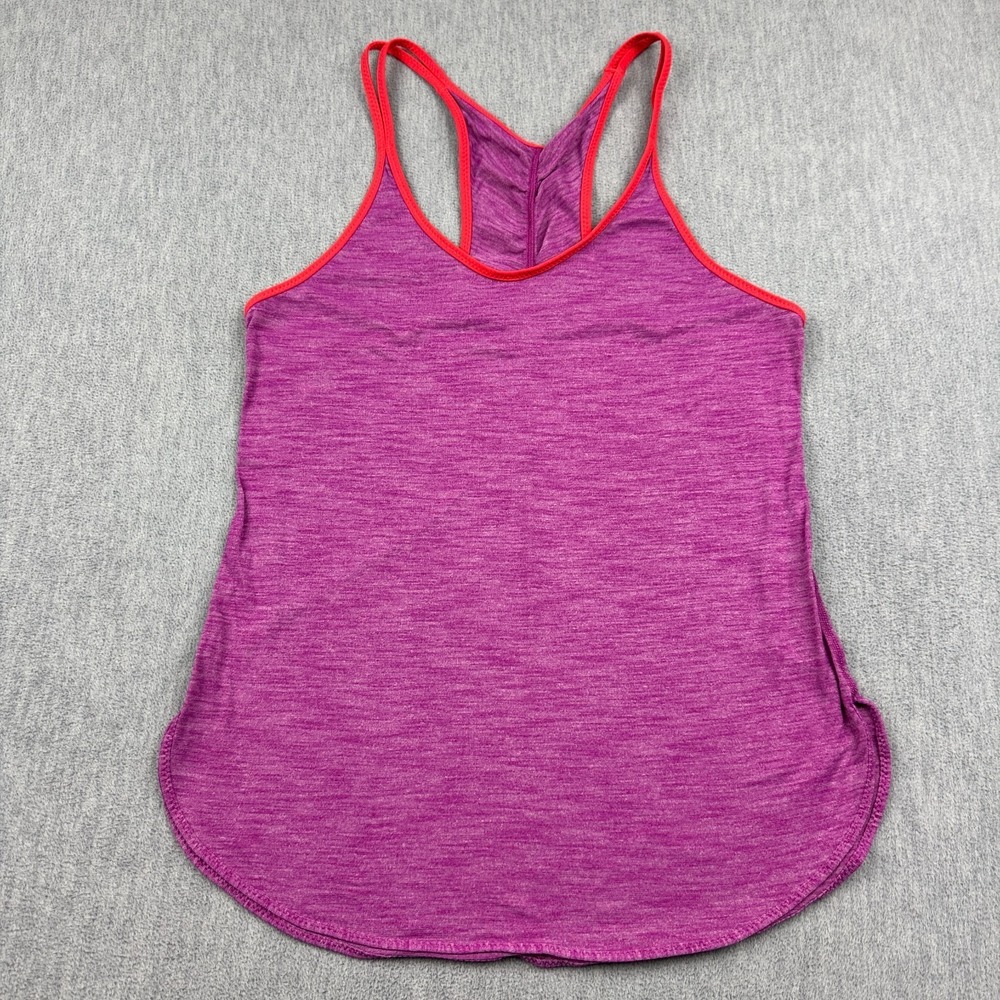 Lululemon Tank Top Womens 6 Purple What The Sport Racerback Singlet Gym Jogging